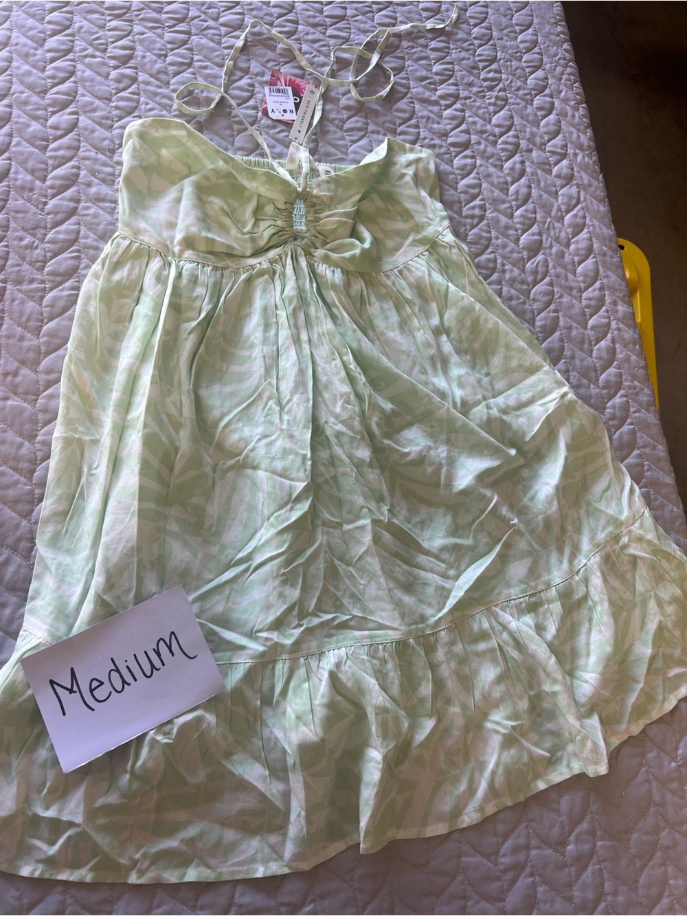 Light Green Halter Summer Dress
